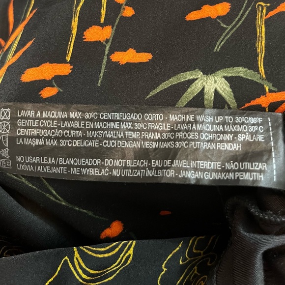 Zara Silky Body Suit. Size Medium. - Picture 8 of 9